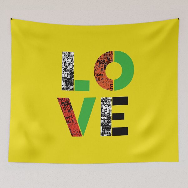 Item preview, LOVE design using Love & Korean letters Sarang. designed and sold by hojeong-art.