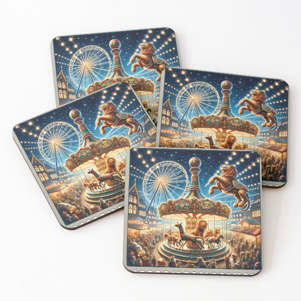 Item preview, Enchanted Evening at the Holiday Fair designed and sold by MokkaCattern.