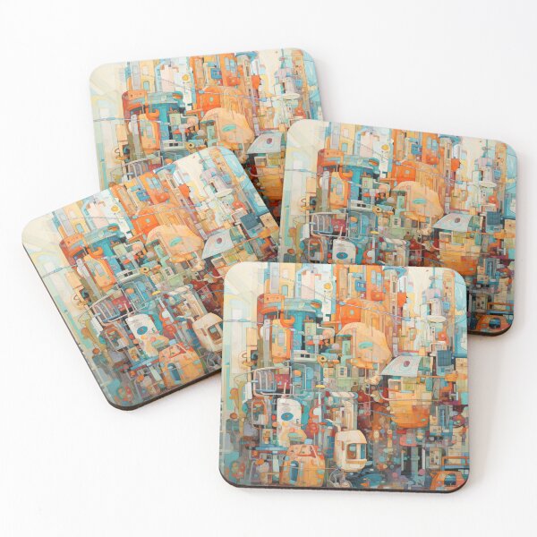 Item preview, Colorful Contemporary City Street Art designed and sold by hermeneutic.