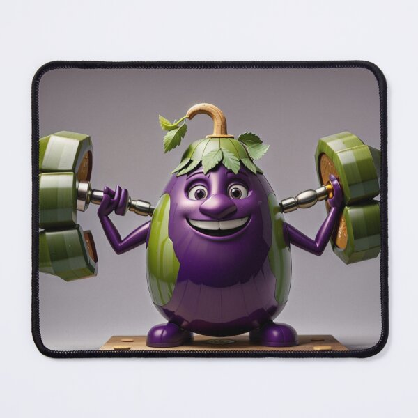 Item preview, eggplant exercising designed and sold by ReyhansArtWorld.