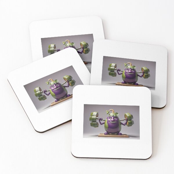 Item preview, eggplant exercising designed and sold by ReyhansArtWorld.
