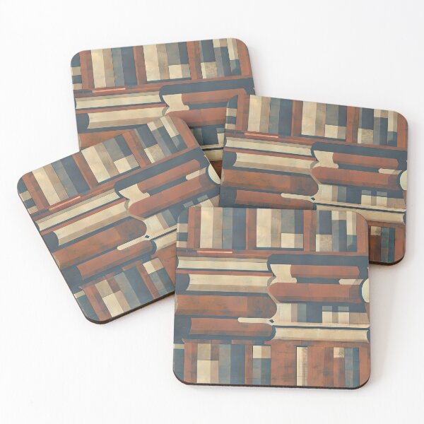 Item preview, Bookshelf pattern Bill Sienkiewicz flat graphic designed and sold by ChataMaroon.