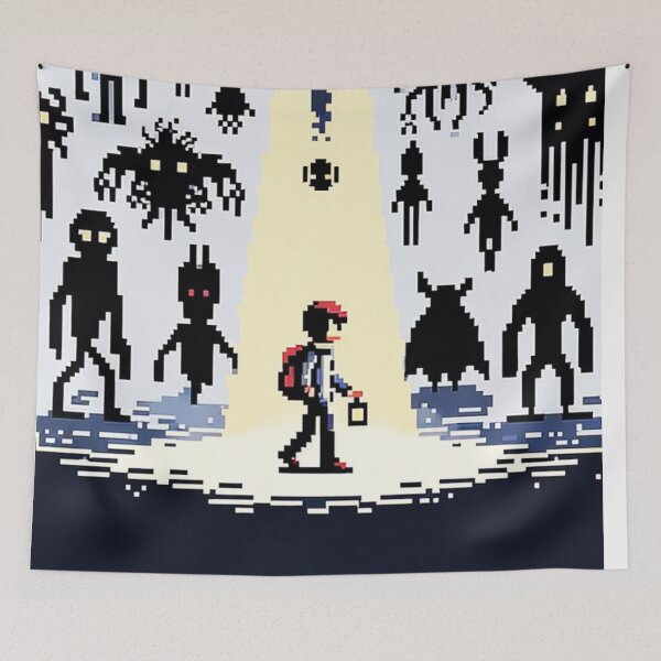 Item preview, Digital Anxiety Pixel Art - 8-bit Retro Explorer designed and sold by PixelPunkster.