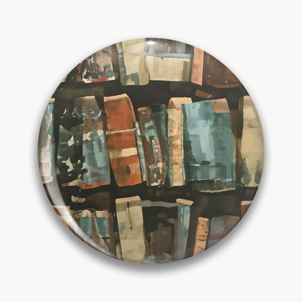 Item preview, Bookshelf pattern Bill Sienkiewicz flat graphic design designed and sold by ChataMaroon.