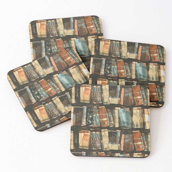 Item preview, Bookshelf pattern Bill Sienkiewicz flat graphic design designed and sold by ChataMaroon.