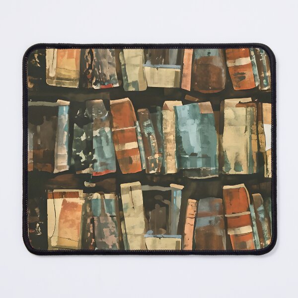 Item preview, Bookshelf pattern Bill Sienkiewicz flat graphic design designed and sold by ChataMaroon.