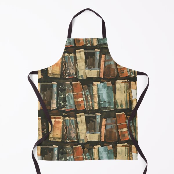 Item preview, Bookshelf pattern Bill Sienkiewicz flat graphic design designed and sold by ChataMaroon.