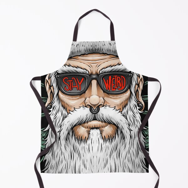 Item preview, hipster santa claus stay weird designed and sold by lillyrise.
