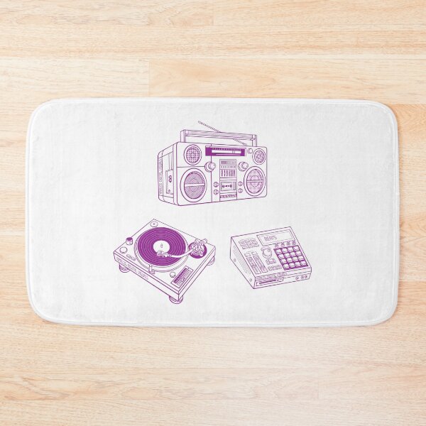 Item preview, Boombox, Beat Maker, Turntable (Violet Lines) Analog / Music designed and sold by analogdigitalvz.