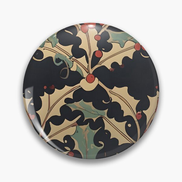 Item preview, Christmas holly pattern Bill Sienkiewicz Yellow designed and sold by ChataMaroon.