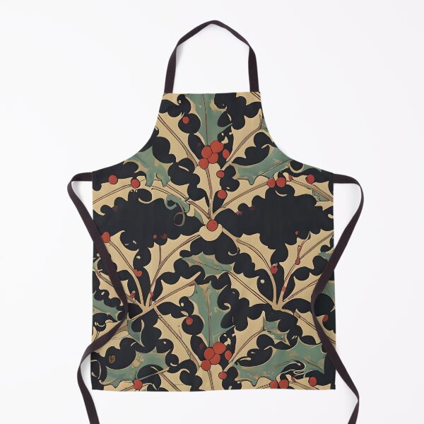 Item preview, Christmas holly pattern Bill Sienkiewicz Yellow designed and sold by ChataMaroon.