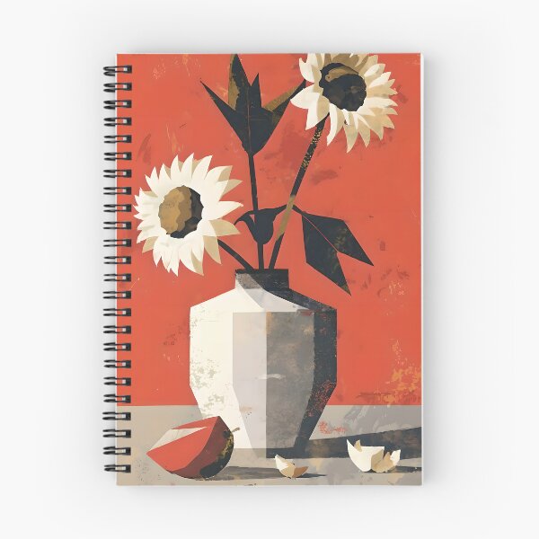 Item preview, Daisy flowers Bill Sienkiewicz flat graphic design designed and sold by ChataMaroon.