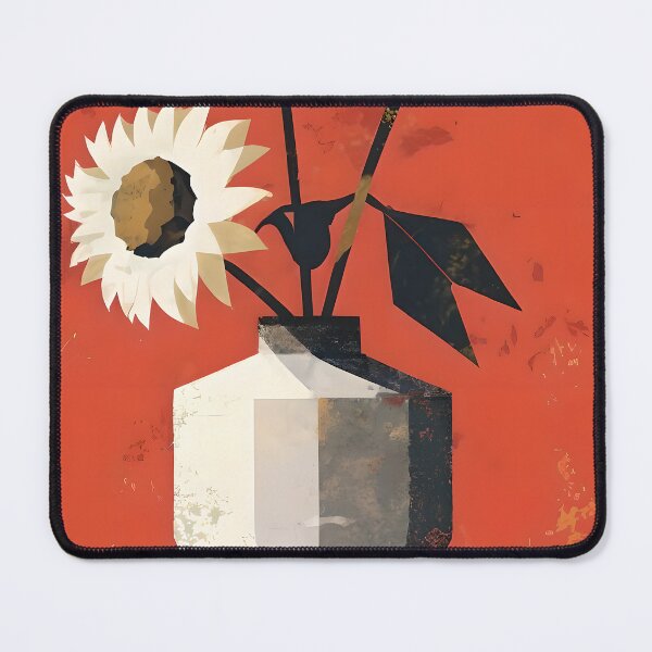Item preview, Daisy flowers Bill Sienkiewicz flat graphic design designed and sold by ChataMaroon.