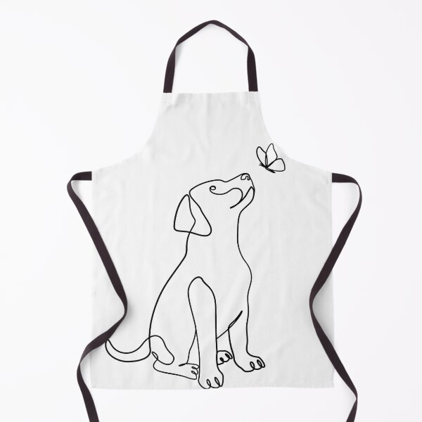 Item preview, Line Art Dog And Butterfly Shirt, Abstract Dog Drawing Tee, designed and sold by chipmuckdesignn.