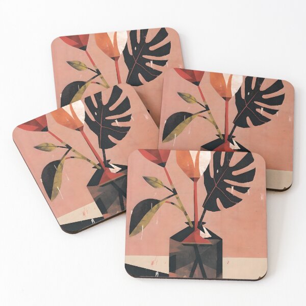 Item preview, Flowers plants Bill Sienkiewicz flat graphic design designed and sold by ChataMaroon.