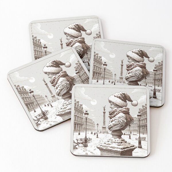 Item preview, Snow-Capped Silence in Parisian Winter designed and sold by PictorialWhimsy.