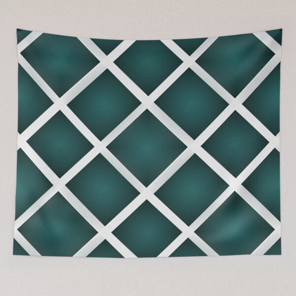 Artikelvorschau, Geometrisches Muster in blaugrüner Rautenform entworfen und verkauft von iRenza.