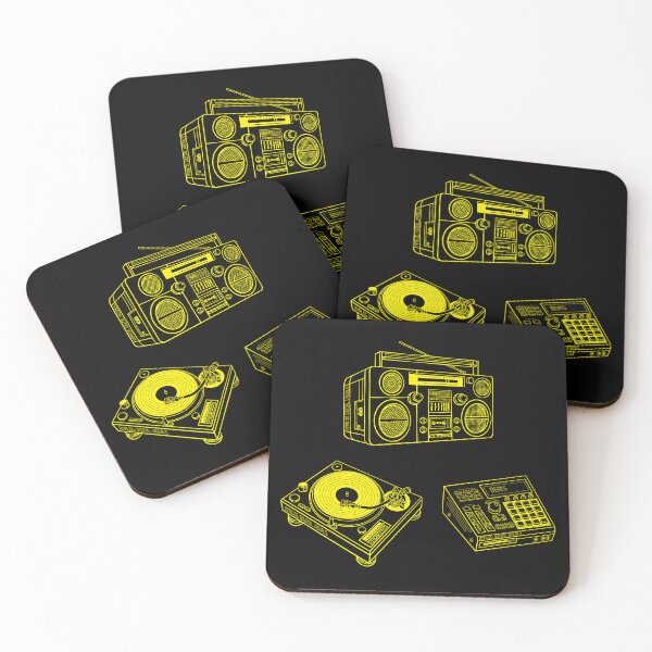 Item preview, Boombox, Beat Maker, Turntable (Yellow Rose Lines) Analog / Music designed and sold by analogdigitalvz.