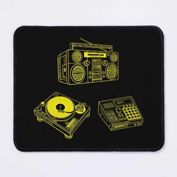 Item preview, Boombox, Beat Maker, Turntable (Yellow Rose Lines) Analog / Music designed and sold by analogdigitalvz.
