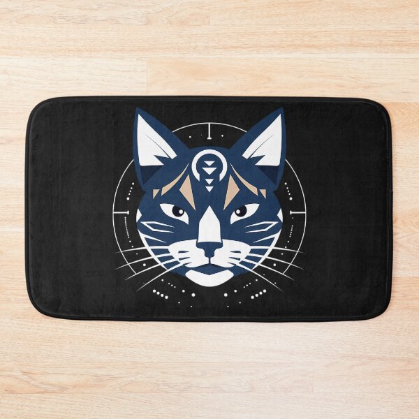 Item preview, Cat face with arrow  designed and sold by Linework Studio.