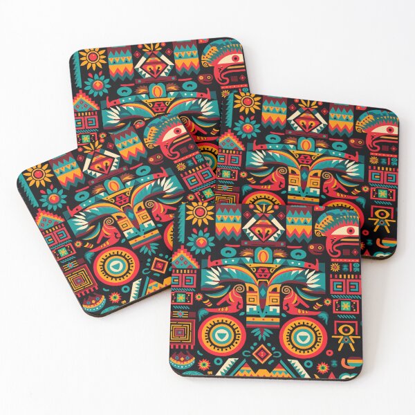 Item preview, Mayan Aztec Boho Tribal Ethnic Pattern designed and sold by Vector Scout Lab.