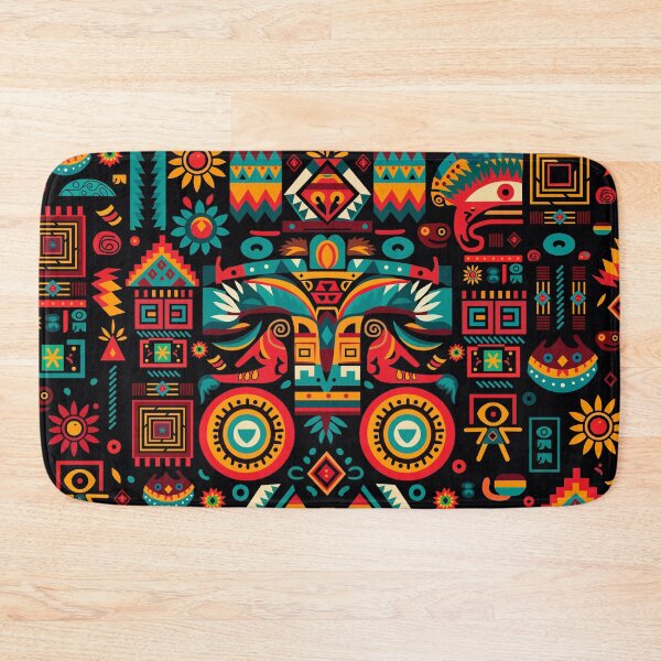Item preview, Mayan Aztec Boho Tribal Ethnic Pattern designed and sold by Vector Scout Lab.