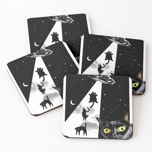Item preview, Funny Cats With Alien UFO Spaceship. Funny Cat Lovers designed and sold by ahmed2751989.