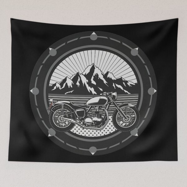 Item preview, Motorcycle Mountains Blackout  designed and sold by Leesondesign.