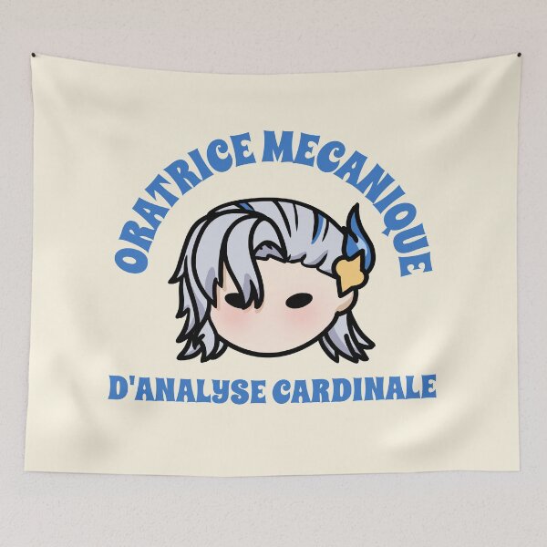 Aperçu de l'œuvre Neuvillette Genshin Impact oratrice mécanique d'analyse cardinale | Morcaworks créée et vendue par Morcawork.