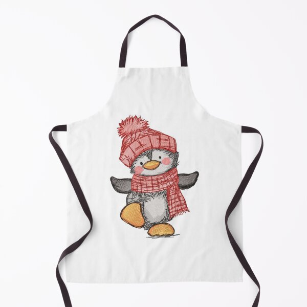 Item preview, penguin dancing red hat designed and sold by Ilenia s.