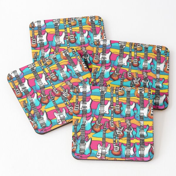 Item preview, Cool Colorful Electric Guitar Pattern designed and sold by DigiDreamyArt.