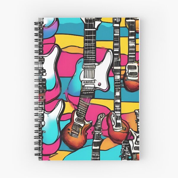 Item preview, Cool Colorful Electric Guitar Pattern designed and sold by DigiDreamyArt.