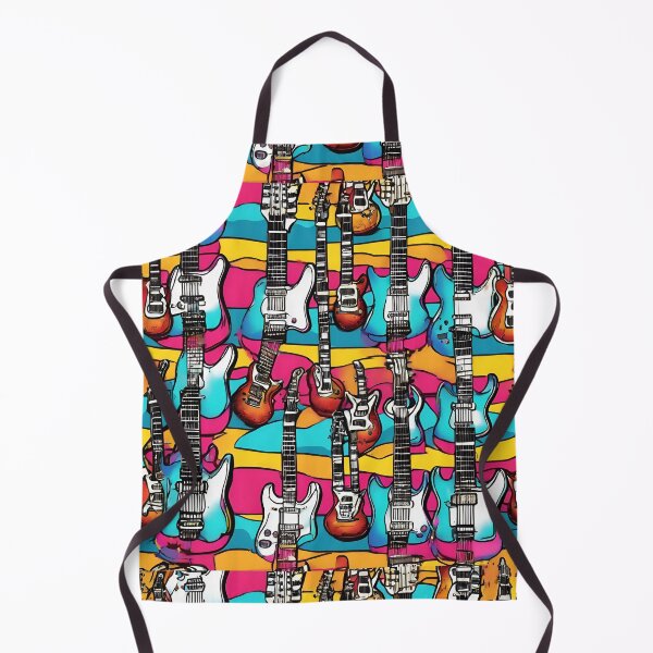 Item preview, Cool Colorful Electric Guitar Pattern designed and sold by DigiDreamyArt.