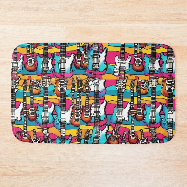 Item preview, Cool Colorful Electric Guitar Pattern designed and sold by DigiDreamyArt.