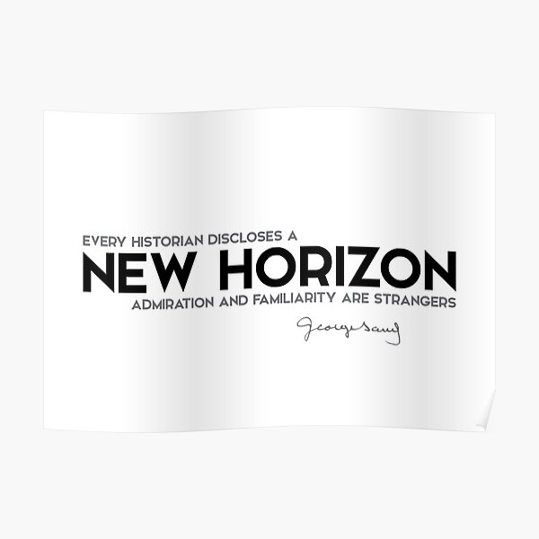 new horizon - george sand Poster