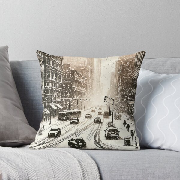 Item preview, Snow-Clad City Serenade at Dawn designed and sold by PictorialWhimsy.