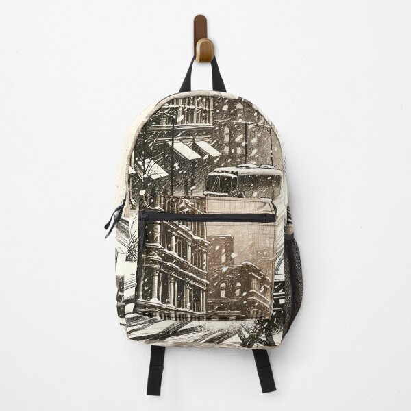 Item preview, Snow-Clad City Serenade at Dawn designed and sold by PictorialWhimsy.