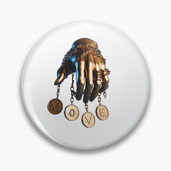 Item preview, Hand with MOVE Plaques designed and sold by Glariix.