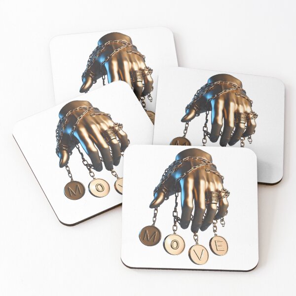 Item preview, Hand with MOVE Plaques designed and sold by Glariix.