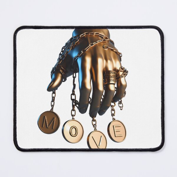 Item preview, Hand with MOVE Plaques designed and sold by Glariix.