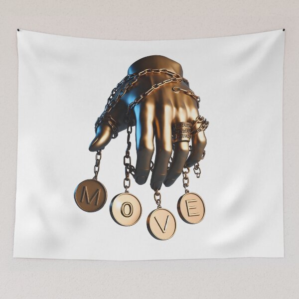 Item preview, Hand with MOVE Plaques designed and sold by Glariix.
