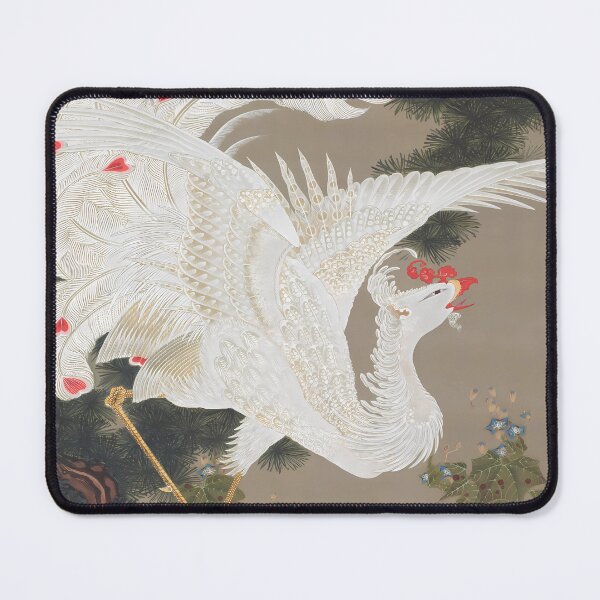 Item preview, Ito Jakuchus Old Pine Tree and White Phoenix - Enhanced Edition designed and sold by EmeraldeaArt.
