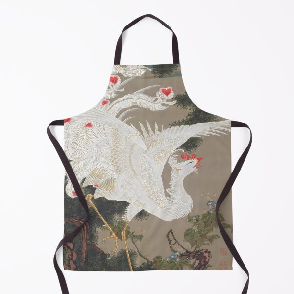 Item preview, Ito Jakuchus Old Pine Tree and White Phoenix - Enhanced Edition designed and sold by EmeraldeaArt.
