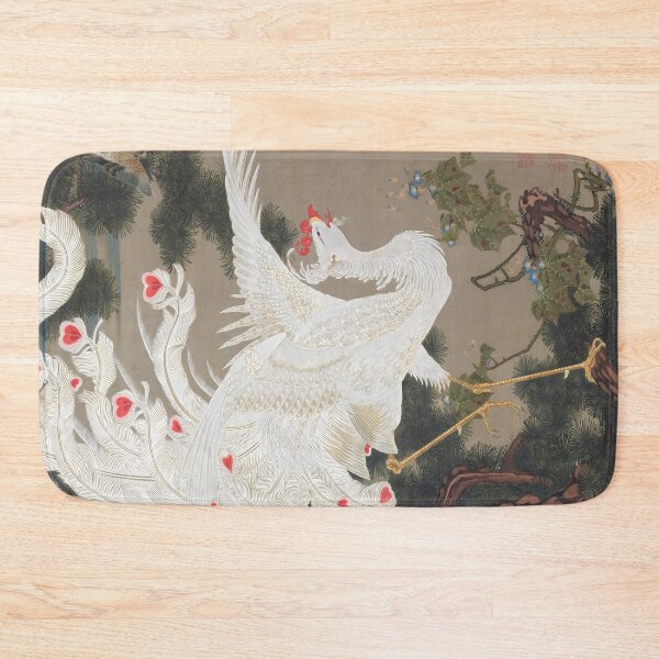 Item preview, Ito Jakuchus Old Pine Tree and White Phoenix - Enhanced Edition designed and sold by EmeraldeaArt.