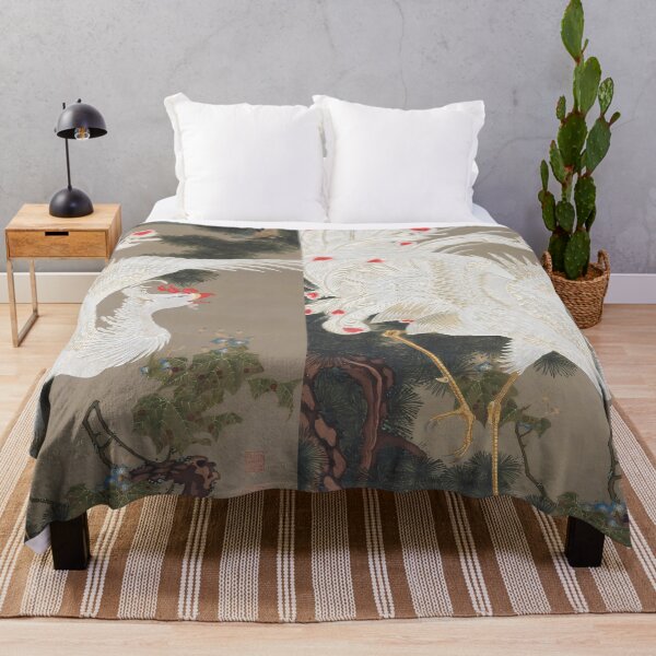 Item preview, Ito Jakuchus Old Pine Tree and White Phoenix - Enhanced Edition designed and sold by EmeraldeaArt.