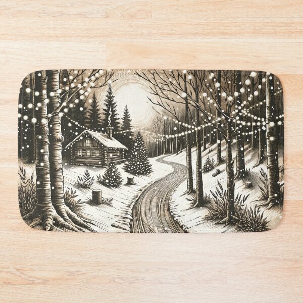 Item preview, Enchanted Winter Glow Forest Path designed and sold by PictorialWhimsy.