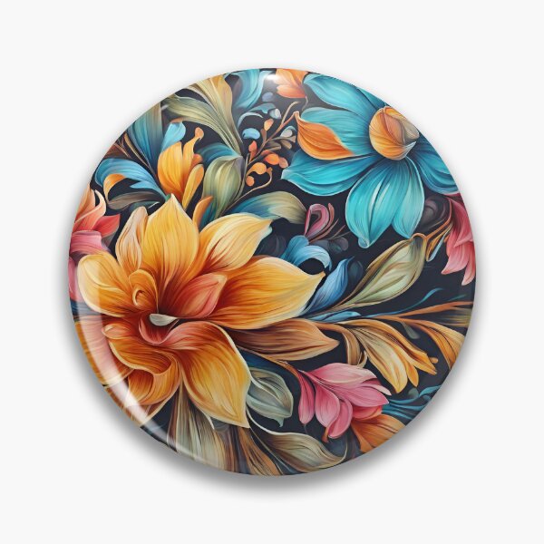 Item preview, Colorful Flower Pattern designed and sold by DigiDreamyArt.