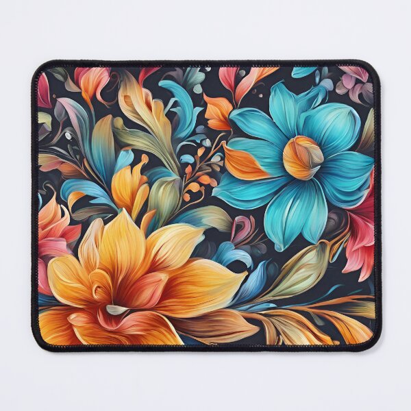 Item preview, Colorful Flower Pattern designed and sold by DigiDreamyArt.