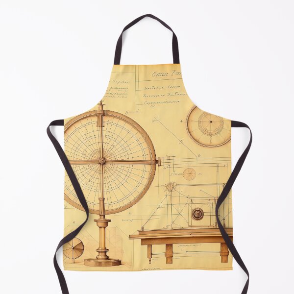 Item preview, An old drawing of an astrolabe in the style of Leonardo Da Vinci designed and sold by LanaGustavsson.