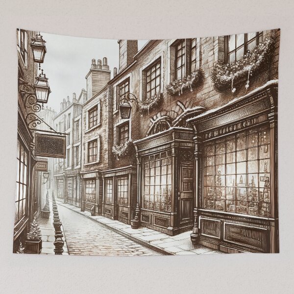 Item preview, Sepia Dream of a Cobbled Alley designed and sold by PictorialWhimsy.